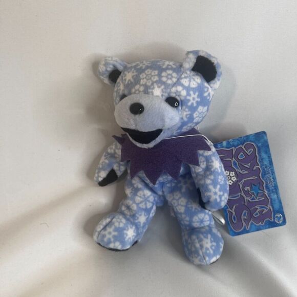 Grateful Dead Bean Bear Collection by Liquid Blue NWT "Snowflake"Bear 1990 - Picture 8 of 8